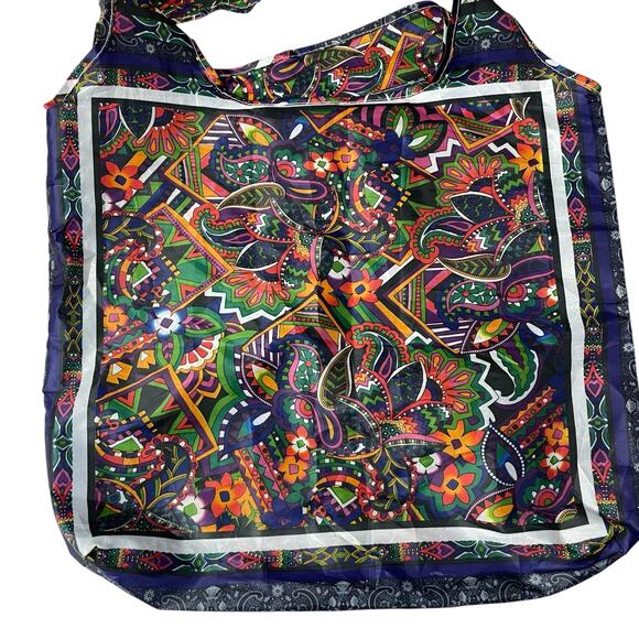 Johnny Was California Eco Tote Bag Floral Multicolor Reusuable Handles Large - Picture 2 of 9